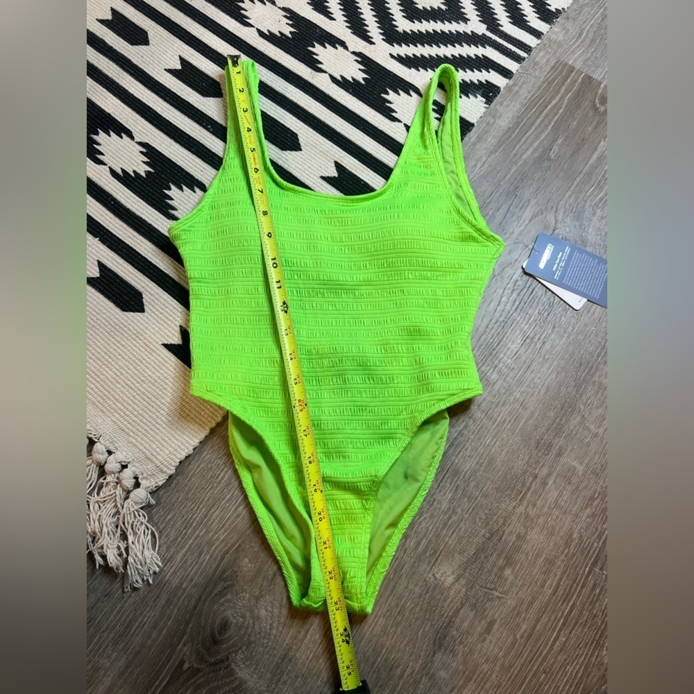 NEW Mosmann Australia One-Piece Swimsuit Small Neon Green - Picture 7 of 8